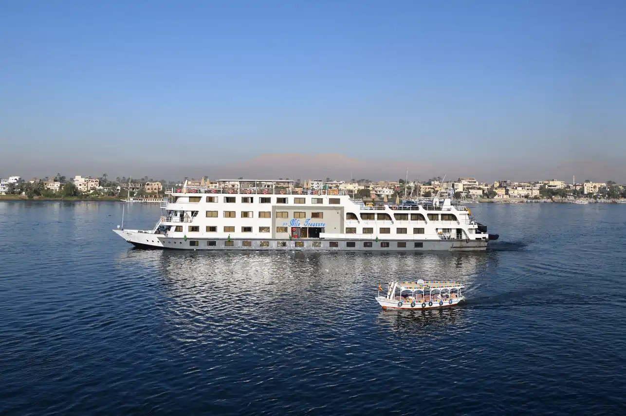 Exterior view of the Nile Treasure Nile Cruise Nile cruise ship
